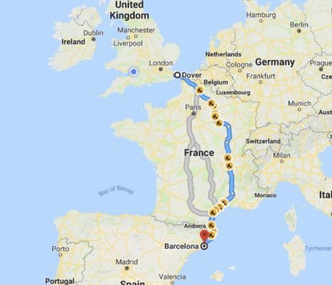 Dover to Barcelona to Ibiza